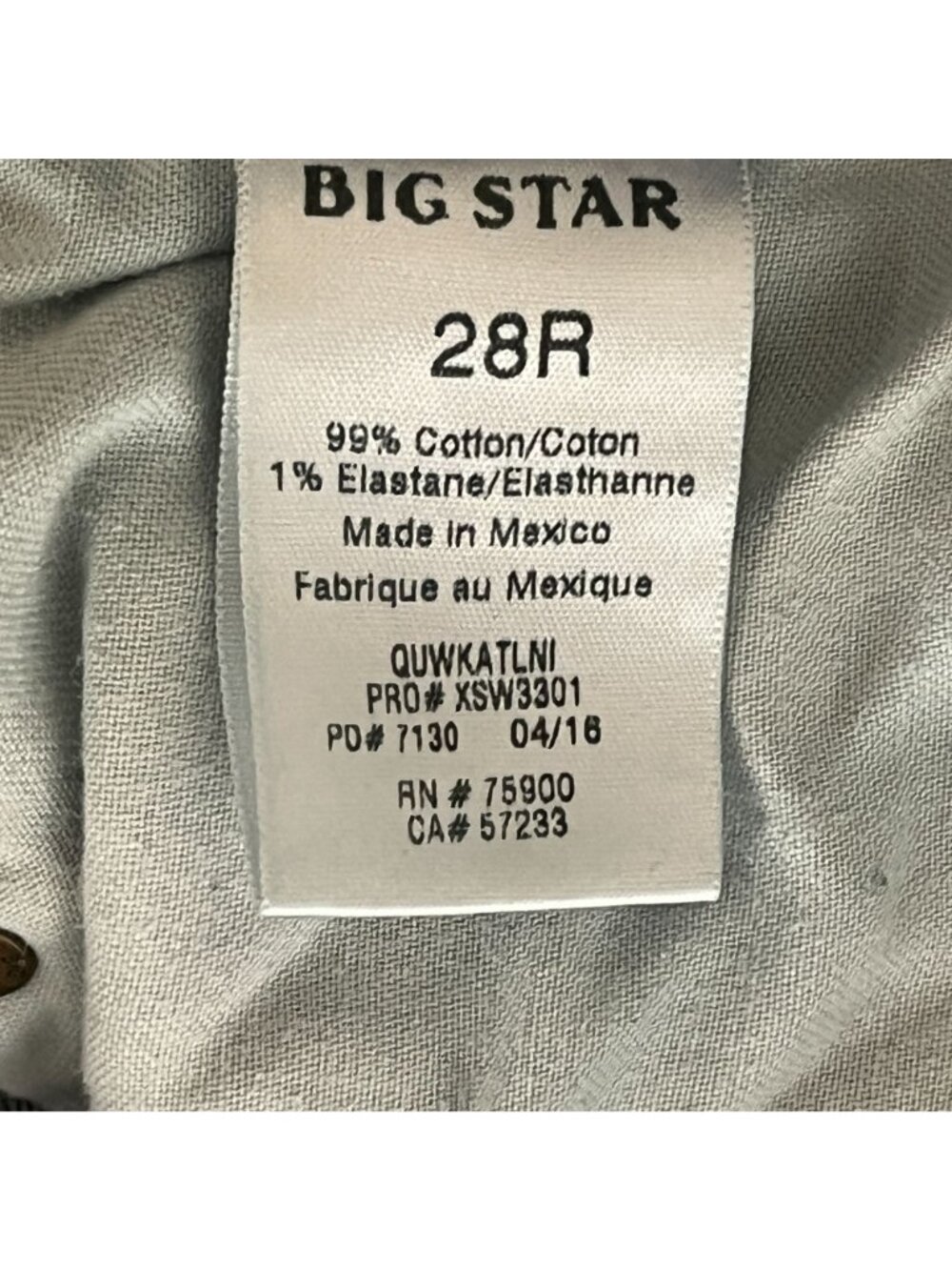 Big Star Kate Relaxed Straight Distressed Jeans 28R Medium Wash Denim - Picture 12 of 12